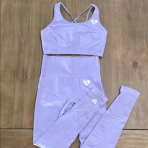 Purple Womens Best Workout Set
